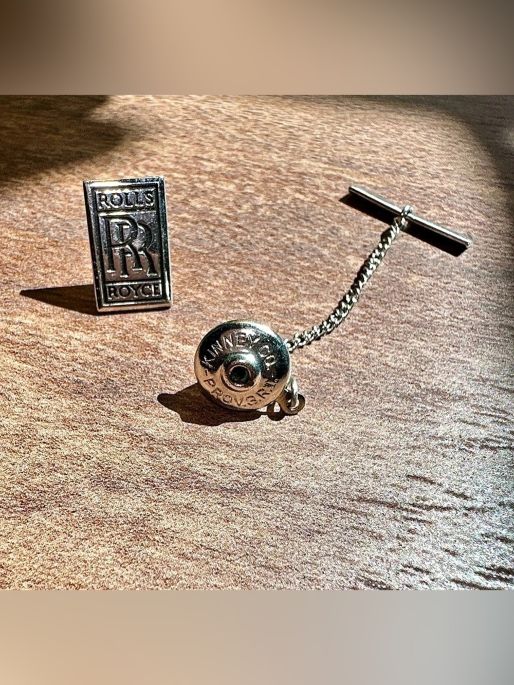 Rolls-Royce Vintage Rolls-Royce Logo Tie Tack by Kinney Co. Vintage Logo Tie